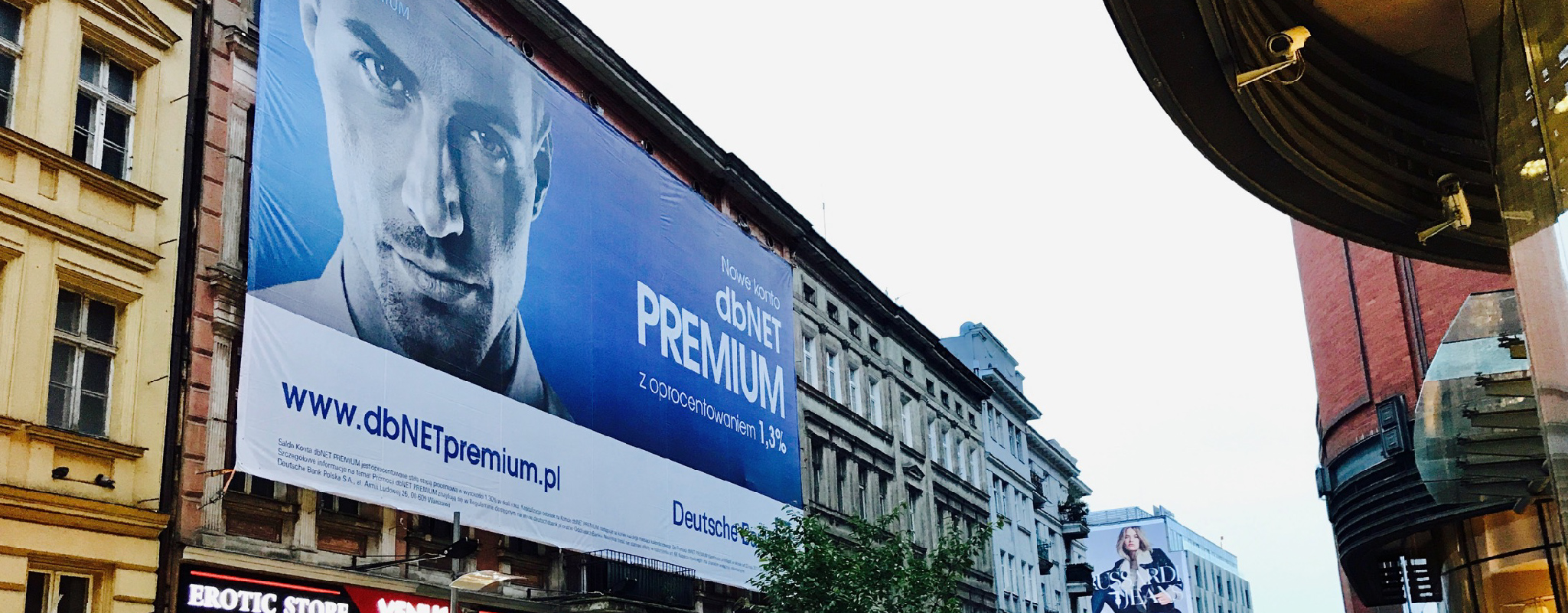 Powierzchnia reklamowa Półwiejska Poznań Deutsche Bank