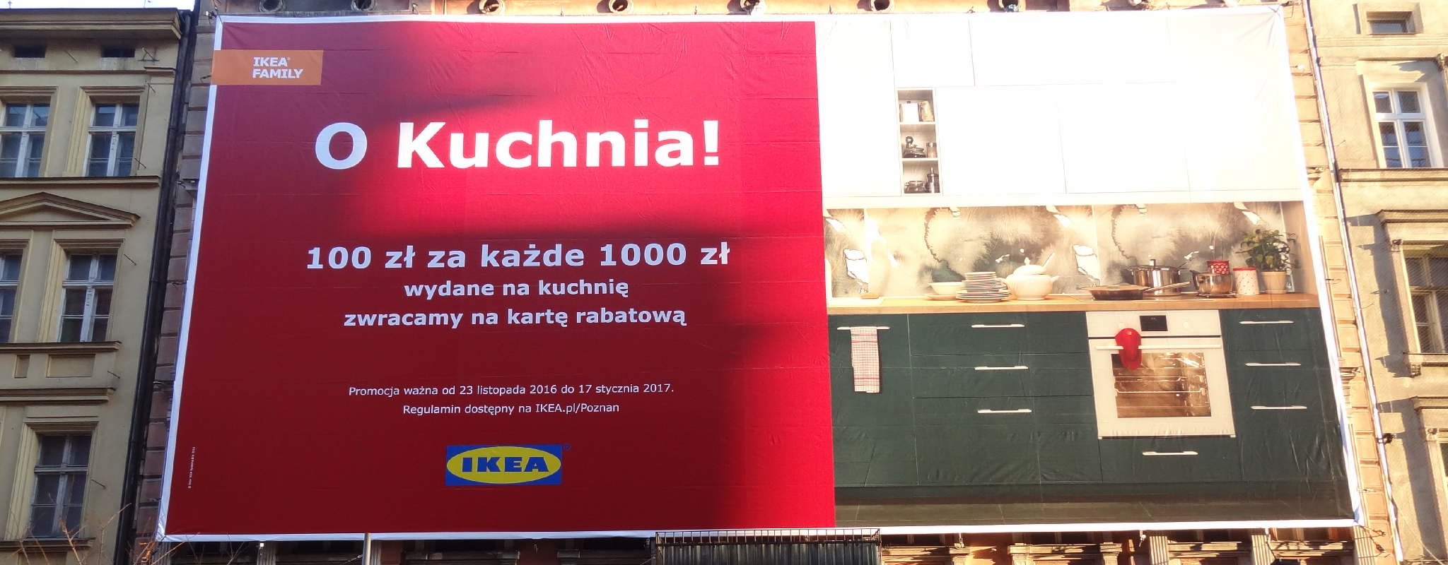 Powierzchnia wielkoformatowa Poznań Półwiejska Ikea