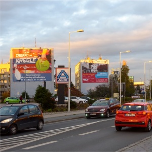 Baner reklamowy we Wrocławiu ul. Mińska
