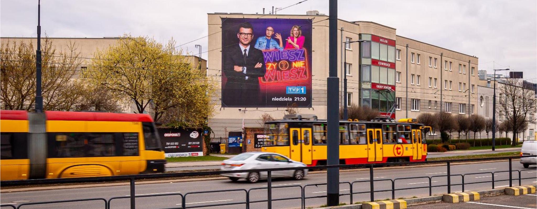 reklama na Okopowej w Warszawie