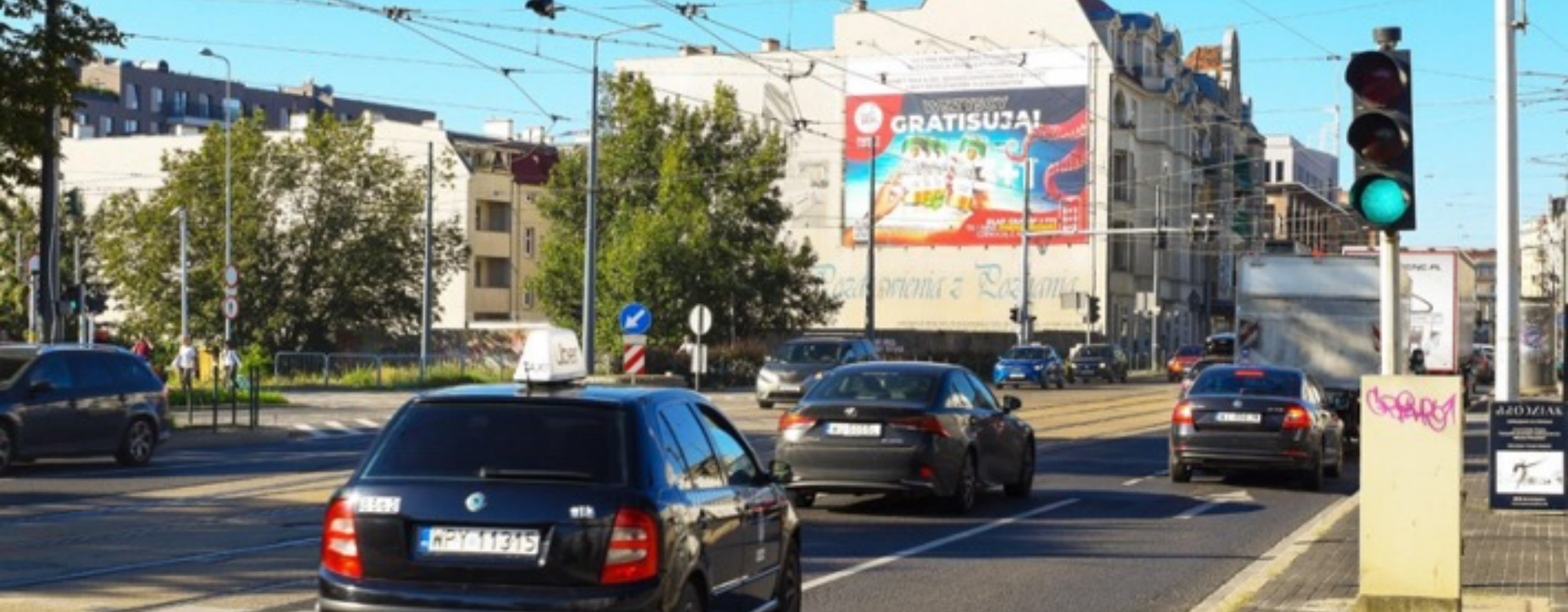 reklama na głogowskiej w Poznaniu
