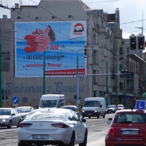reklama na głogowskiej w Poznaniu