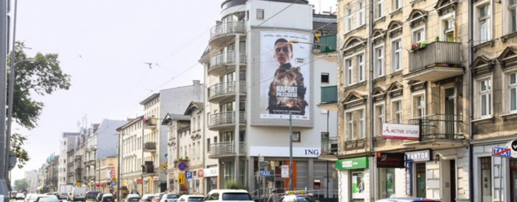 reklama na dąbrowskiego w Poznaniu