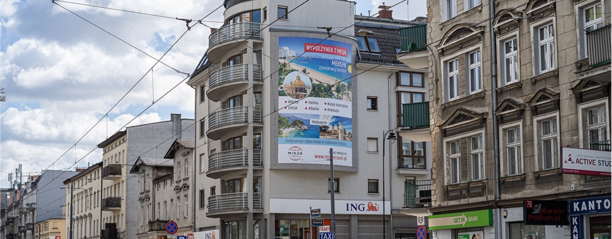 reklama na dąbrowskiego w Poznaniu