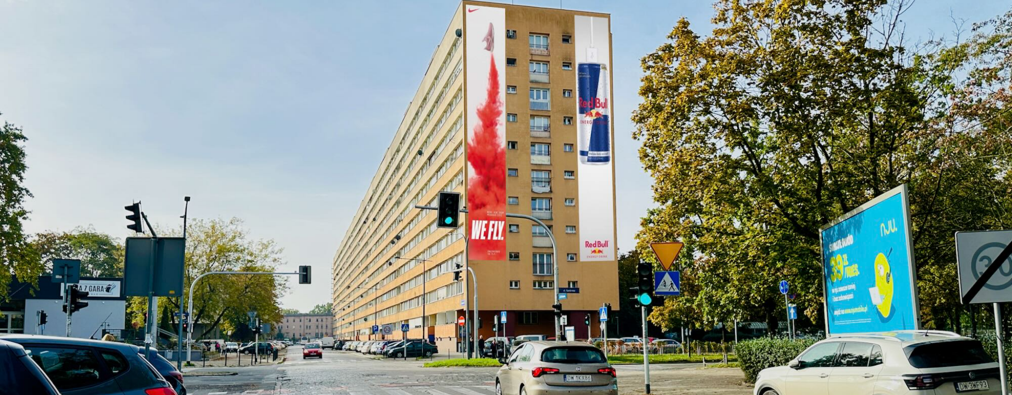 reklama na Drukarskiej we Wrocławiu